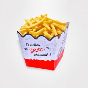 BATATA FRITA BALDE MÉDIO Triplex 250g 6x6x8 cm - base 2x0   