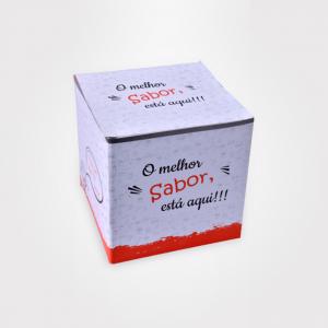 HAMBURGUER/PORÇÃO BOX MÉDIA Triplex 250g 12x12x12 cm 2x0   